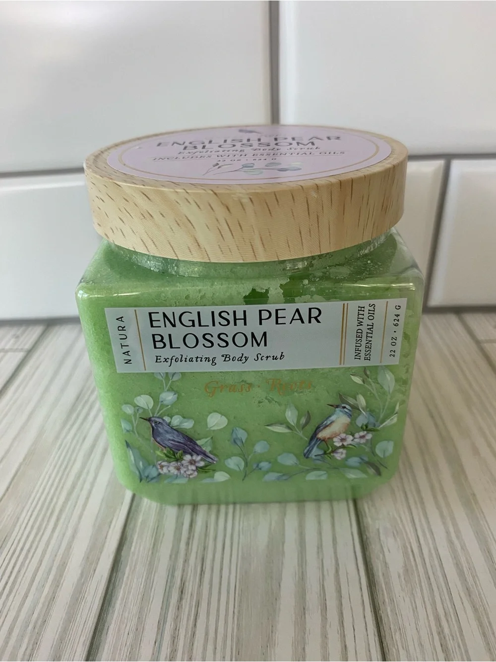 Grass Roots English Pear Blossom Body Scrub / Body Butter 37.5 oz.